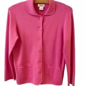 Talbots Pink Knit Blazer - Size X